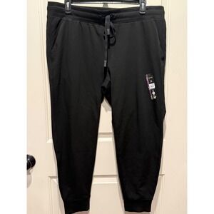 Athletic Works Black Jogger Sweatpants Super Soft Size XXL NWT Comfy